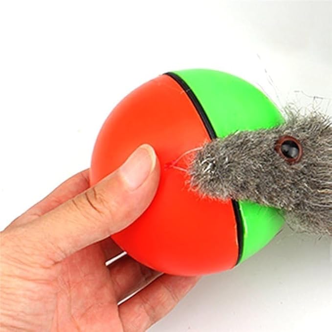 Electric Rolling Chew Ball, Interactive Automatic Pet Toy : Durable Self-Rolling Ball - Teeth Grinding, Claw Exercise | Mental Stimulation, Chewing, Indoor Play for Dogs/Cats