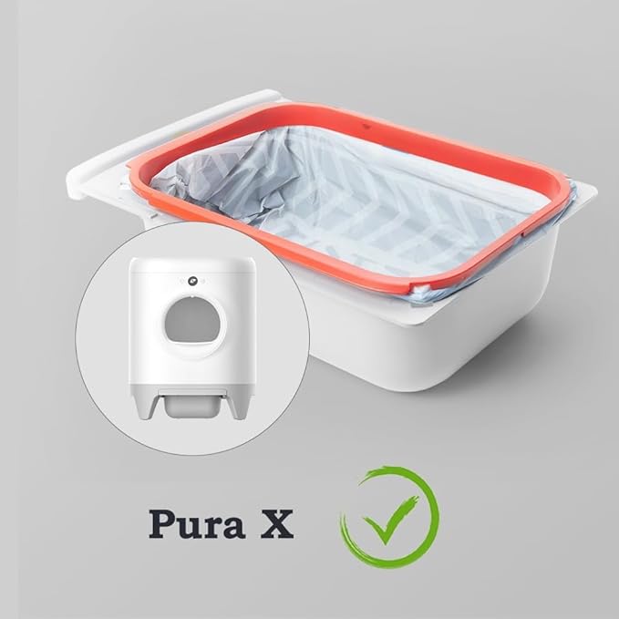 AeroScoop 100 Pack Self-Cleaning Cat Litter Box Compatible with PuraMax & Pura X & PuraMax 2 Automatic Litter Bags,5 Rolls x 20 Trash Bags,21.65 x 11.8 Inch