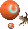 Drkicsy Automatic Moving Dog Toy Ball, Interactive Pet Balls USB Rechargeable Bouncing Ball, Electric Dog Toys Rolling Balls for Cat, Puppy, Small Medium Dogs (Upgrade Orange)