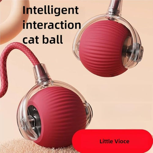 2pcs Innovative Interactive Cat Toy Balls, Automatic Moving Spheres for Cats (Green+Red)