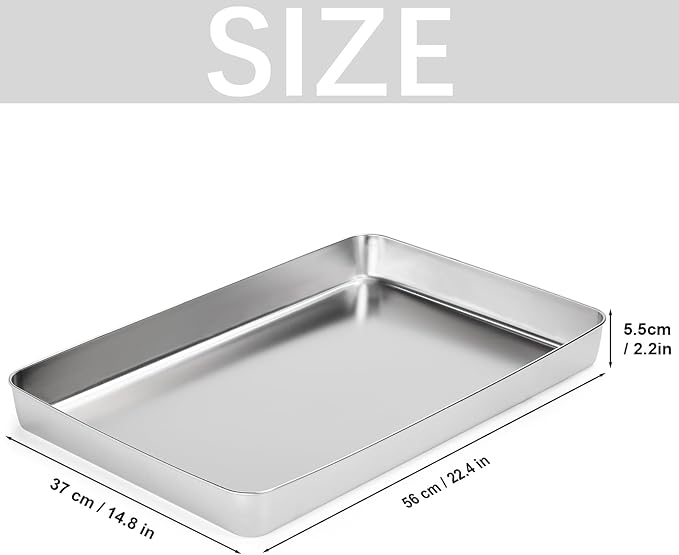 Yangbaga Stainless Steel Reusable Litter Tray with Cat Litter Scoop, Compatible with Petsafe Scoop-Free Self-Cleaning Litter Box, Efficient Poop Collecting Design, Odor Control Money-Saving Litter box