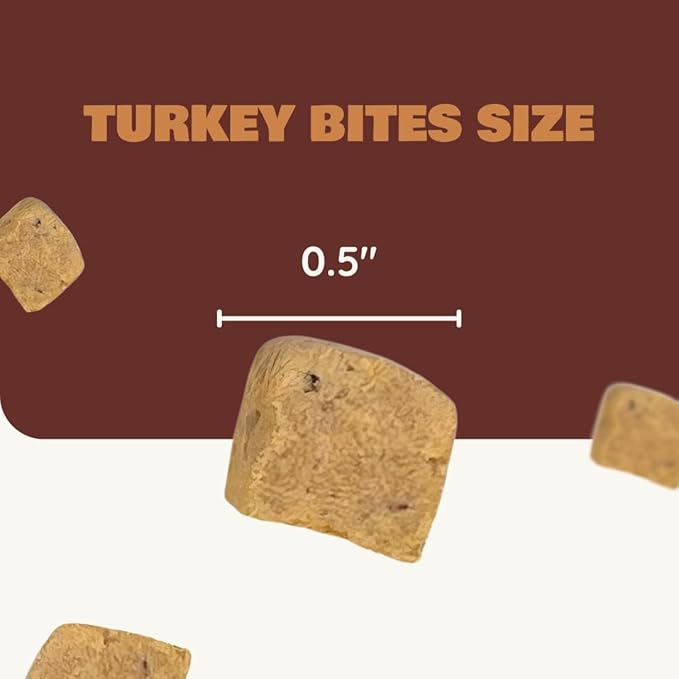 Benji & Louie Freeze Dried Turkey Bites for Dogs & Cats – Single Ingredient Treats, Grain-Free – 3 oz (85 g) (Turkey)