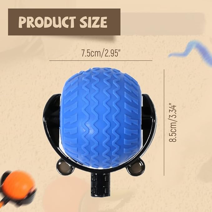 Interactive Cat Ball Toy, 2025 New Cats Ball Toys with Cord Imitation Mouse, Smart Self Rolling Pet Toys for Bored Indoor Adult Cats, Automatic Moving Peppy Pet Balls