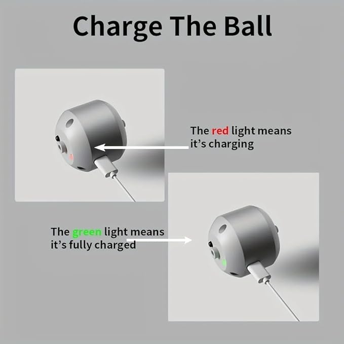 Smart Interactive Dog Toy Ball, USB Rechargeable Automatic Rolling & Bouncing Pet Ball with RGB Lights for Dogs and Cats