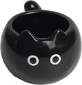 Cat Mom Gifts for Women，Funny Coffee Mug，Cute Siamese & Black Cat Design, Holiday Gift Idea| Nocturlyn（Black-Round）