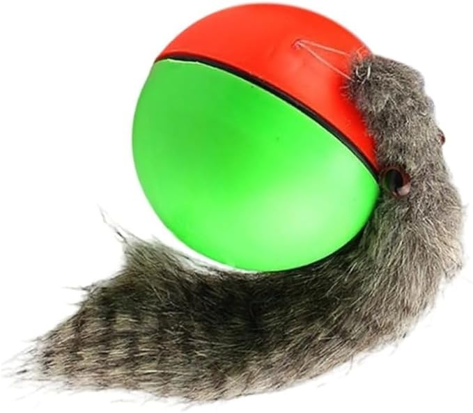 Electric Rolling Chew Ball, Interactive Automatic Pet Toy : Durable Self-Rolling Ball - Teeth Grinding, Claw Exercise | Mental Stimulation, Chewing, Indoor Play for Dogs/Cats
