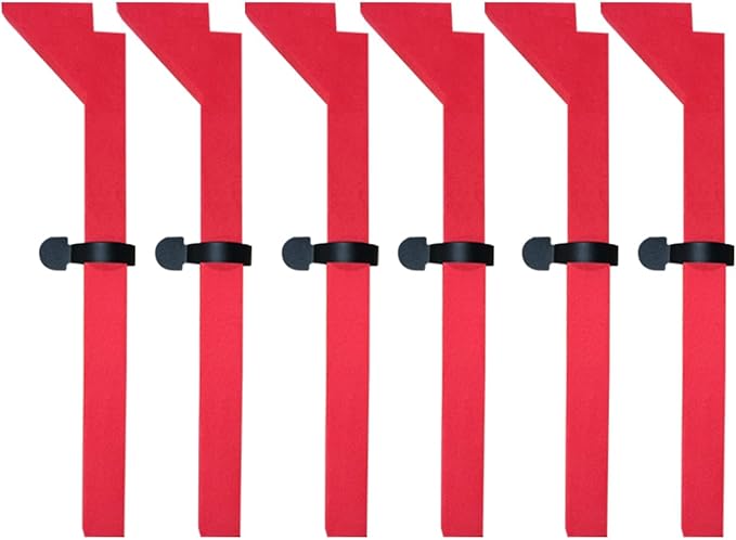 Foams Compatible with Els Pet Litter Box, 6-Pack Red EVA Anti-Spill Strips, Precision Laser-Cut Seal for Self-Cleaning Cat Litter Box to Prevent Litter Spilling