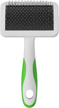Andis 68565 Stainless-Steel Slicker Brush for Dogs and Cats - Durable and Lightweight Grooming Tool for All Breeds and Fur Lengths, Reduces Shedding and Promotes Hair Growth - Medium, Green