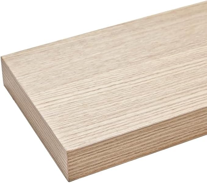 Floating Shelves for Wall, Bathroom Shelves Over Toilet, Wall Shelves & Book Shelf for Room, Hanging Shelf, Modern Wooden Mounted Floating Shelves, 36x7x1.5 in (Oak, Set of 2)