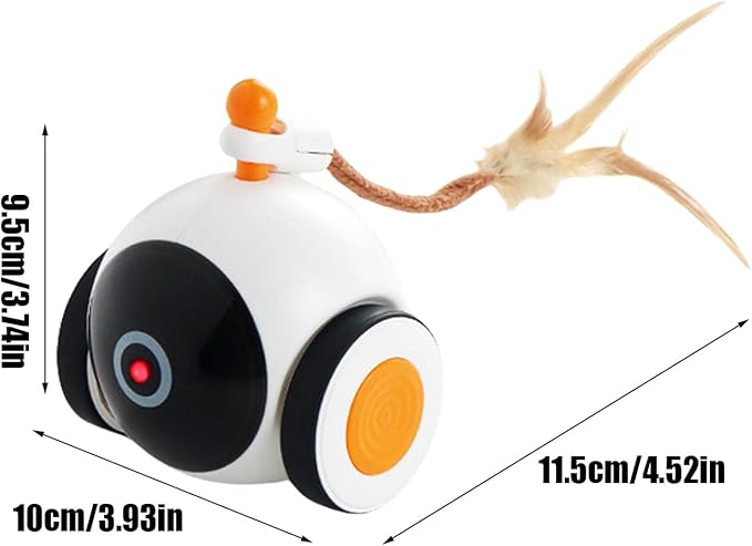 Interactive Cat Ball Toy – Automatic Rolling Smart Pet Toy, Sensor Activated Movement, Self Entertaining Electric Ball | Engaging Play Device for Cats Dogs Home Fun