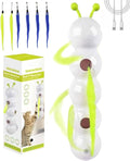 Caterpillar Cat Toy,Interactive Smart Cat Toy, Rechargeable Motion Activated Cats Toys, Bite Resistant, Automatic Kitten Toys for Bored Cats for All Ages Indoor Cat (with 4 Blue Tails)