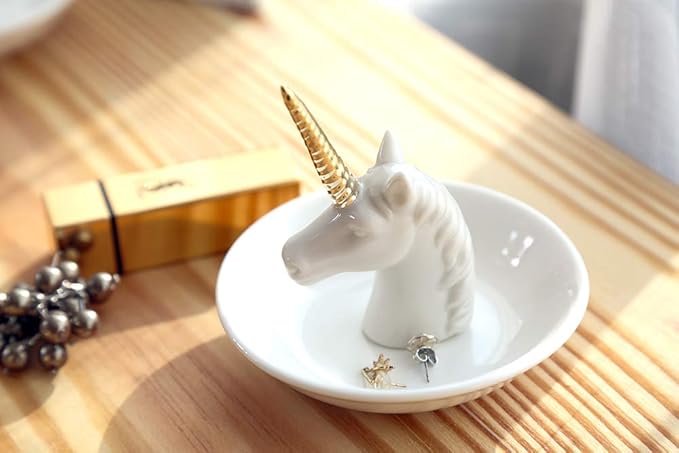 Unicorn Ring Dish Jewelry Holder Unicorn Gift for Women Girls Birthday Christmas Gifts