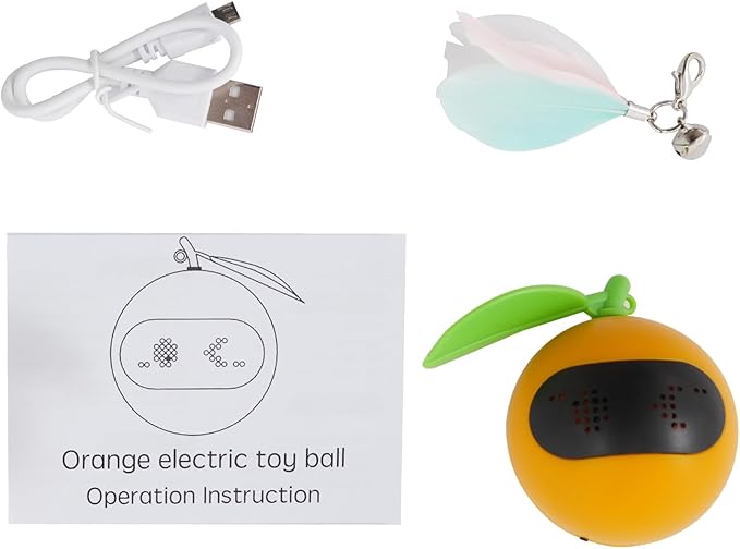 Electric Moving Ball, Automatic Rolling Ball Cat Toy,Interactive Cat Toy