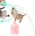 AIIONP Indoor Cat Toys, Interactive Cat Toys Ball for Indoor, Automatic Rolling Ball Cat Toys, USB Rechargeable, Fun Electric Cat Toy for Activate Natural Hunting (Pink)