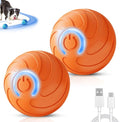 Interactive Dog Ball, 2026 New Vibrating Dog Ball Toy, Automatic Rolling Ball for Small Dogs, Self Moving Smart Jumping Bouncing and Rotating Pets Toy to Keep Them Busy (2Pcs Orange)