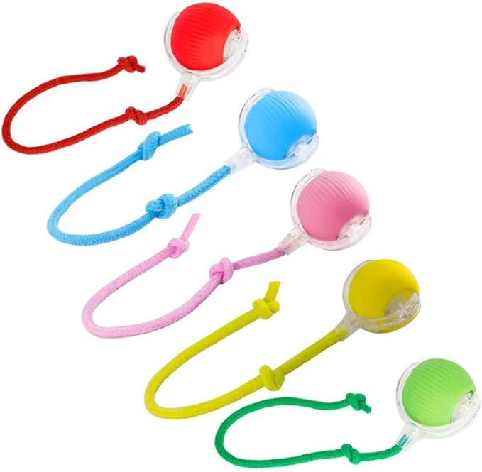 Interactive Cat Toys Ball for Indoor Cats, Interactive Rolling Small Dog Cat Toys Automatic Self Moving, 360°,Electric Balls，Fast Rolling，Smart Automatic Rolling Pet Ball (Blue)