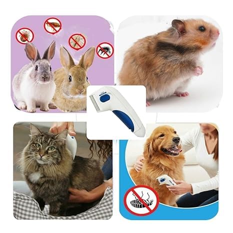 Electric Pet Grooming Comb –Pet Comb Grooming Comb Brush for Dogs Cats Effective Remove Dog & Cat Hair Remover Brush Suitable for Long & Short Hair (ONE SIZE)