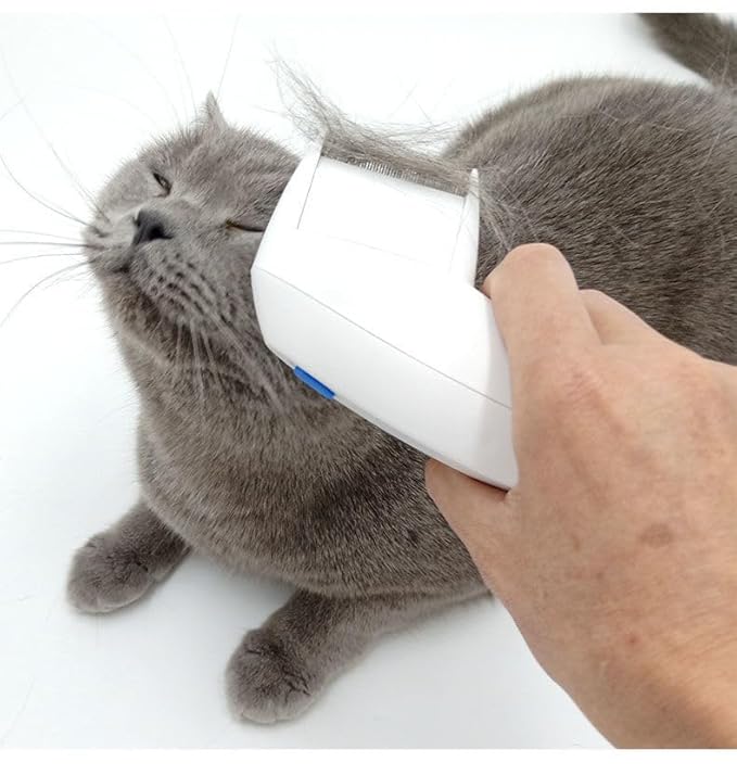 Electric Pet Grooming Comb –Pet Comb Grooming Comb Brush for Dogs Cats Effective Remove Dog & Cat Hair Remover Brush Suitable for Long & Short Hair (ONE SIZE)