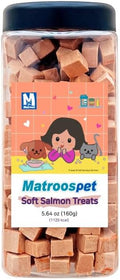 Matroospet Freeze Dried Raw 100% Natural Single Ingredient Sockeye Salmon Dog and Cat Treats, 5.64 oz | Healthy Weight Control Training | Wild Caught, High Protein, Gluten Free, Grain Free