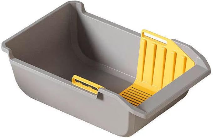 Semi - Self Cleaning Semi Automatic Cat Litter Box - Gray