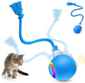Interactive Cat Toys for Indoor Cats,Flying Bird Cat Kitten Toy,Moving Cat Toy for Bored Indoor Adult Pets,Smart Automatic Cat Chase Ball Toy (Blue)
