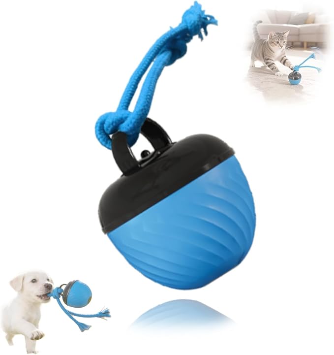 KumCinn Power Tail 2.0 Automatic Moving Dog Ball - Interactive Dog Toy | Self-Rolling, Motion Activated Electric Pet Ball to Keep Dogs Busy & Relieve Boredom (Suitable for All Dog Breeds)