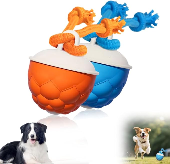 Interactive Dog Toys - 2026 Upgraded Motion Activated Automatic Rolling Ball Toys for Small/Medium/Large Dogs Balls for Boredom to Keep Them Busy with Dog Toy Balls (Blue Orange)