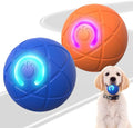 Interactive Dog Toys for Small Dogs, Dog Balls Cat Toys Rolling Ball for Puppy Small Medium Dogs and Cat, Self Moving Jumping Bouncing and Rotating Toy to Keep Them Busy (Blue+Orange)