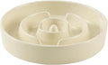 Ceramic 3.2 Cup Slow Feeder Dog Bowl for Large Dog, 9.5inch Puzzle Food Dish, Anti-Gulping, Stop Bloat, Preventing Choking (Single Bowl-Light Yellow)