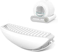 SUW Foot Pad Accessory Parts for Cat Self Cleaning Robot Box, Replacement Part Foot Mat White [Suitable for Automatic Litter Box Numbered B0001-B9999]
