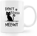 Cat Lovers Mugs - 11oz, Don't Stress Meowt Coffee & Tea Cup