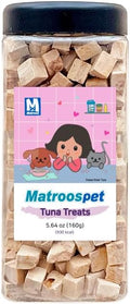 Matroospet Freeze Dried Raw 100% Natural Single Ingredient Tuna Dog and Cat Treats, 5.64 oz | Healthy Weight Control Training | Wild Caught, High Protein, Gluten Free, Grain Free