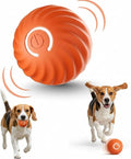 Interactive Pet Toy Ball - Smart Rolling Ball for Dogs & Cats, Moving Vibrating Electric Dog Ball Toy, Perfect for Small Pets, Puppy Toys for Enrichment and Fun, 2.6 Inch Diameter, Orange