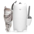 Red Rocket Pets Litter Trash Can for Cat Kitty Twister Plus, Litter Disposal System, No Smell Litter Storage Container with Scooper, 2X Refill Bags and 2X Charcoal Sachets (Standard)