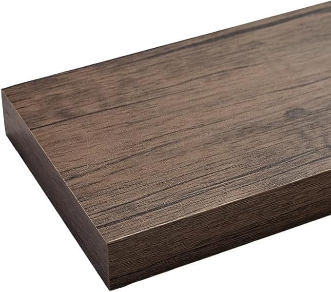 Floating Shelves for Wall, Bathroom Shelves Over Toilet, Wall Shelves & Book Shelf, Hanging Shelf, Modern Wooden Wall-Mounted Small Floating Shelves, 12x7x1.5 in (Smoke Gray, Set of 4)