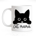 RZHV Cat Mama Funny Coffee Mug, Novelty Cat Mug, Mother's Day Birthday Gifts for Mom Aunt Wife Women, Christmas Thanksgiving Gifts for BFF Sisters Friends Colleague Girlfriend Cats Lovers