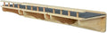SHENGOCASE 47.2" x 11.8" Natural Solid Wood Wall Mounted Cat Shelves, Superhighway Walkway Balcony with Guardrail Wall Furniture, Steps Stairs, Perch
