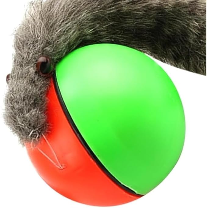 Electric Rolling Chew Ball, Interactive Automatic Pet Toy : Durable Self-Rolling Ball - Teeth Grinding, Claw Exercise | Mental Stimulation, Chewing, Indoor Play for Dogs/Cats