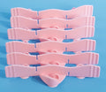 Silicone Dog Slow Feeder Bowl Insert with Suction Cups, Cuttable Food-Grade Lick Mat Divider Fits Stainless Steel Ceramic Glass Dog Bowls, Helps Slow Down Eating, Pink