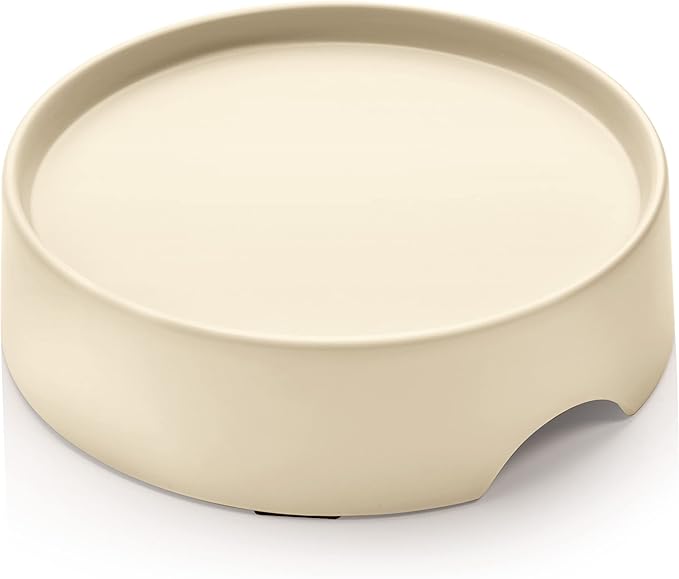 CatGuru Food Table for Cat Bowls, Elevated Feeding Station for Cat Food Bowl, Raised Stand for Pet Food and Water Bowls, Pet Feeder for Indoor Cats, Stress Free Stand for Pet Dishes or Plates (Sand)