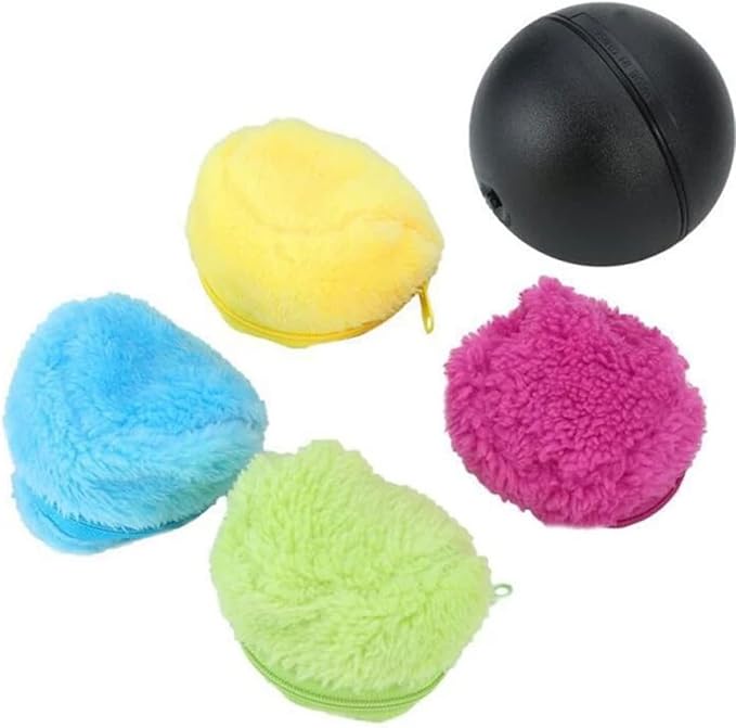 Active Rolling Ball for Dogs Toys for Activation Automatic Ball Dog Cat Interactive Funny Chew Plush Electric Rolling Balls