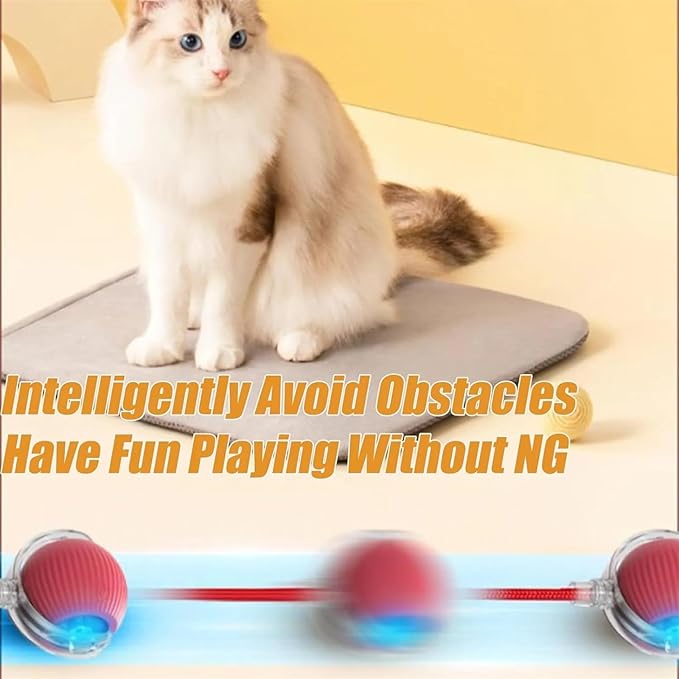 Vocal Dog Ball, Smart Motion Pet Ball, Interactive Cat Toys for Indoor Cats, Automatic Dog Toys, Rolling Balls Dog Toy, 360 Smart Automatic Electric DogBall Toy for Dogs and Cats