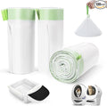 120 Pack Litter Box Robot 3 4 and 5 Waste Bags, 1.5 Mils Thick Drawstrings Closure Cat Litter Box Bags Liners Compatible with Automatic Self-Cleaning Robot, Replacement Waste Drawer Liners