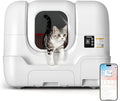 Automatic Cat Litter Box Self-Cleaning, Auto Sand Refilling, Auto Packing & Sealing, Auto Bag Replacement, One-Click Cleaning, Deodorization, APP Control, Radar Weight TOF Safety Sensors for Cats