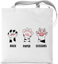 Cute Cat Canvas Tote Bag for Women Funny Cat Bag for Shopping Work Travel Lover Totes Gifts