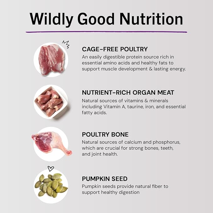 Stella & Chewy's Freeze-Dried Raw Cat Dinner Morsels - Premium Duck & Goose Recipe with 98% Cage-Free Poultry & Organs - Natural Grain-Free Cat & Kitten Food - Made in USA - 3.5 oz