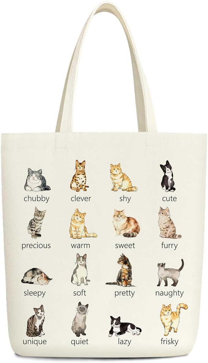 Aesthetic Cute Tote Bag with Handle for Girls Women - BT6
