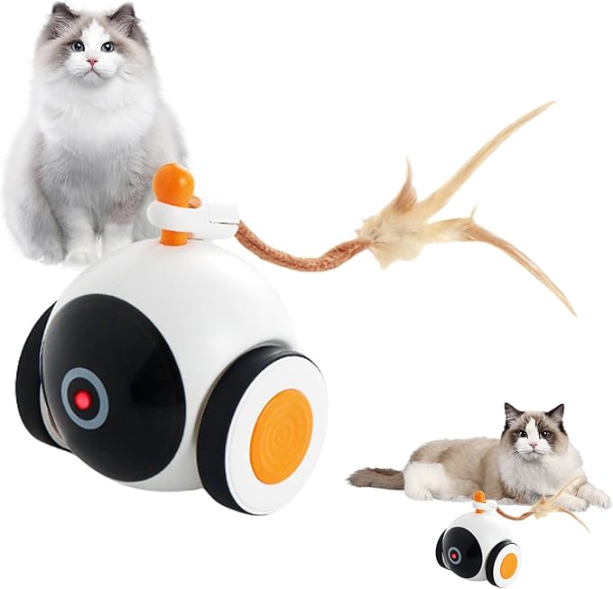 Interactive Cat Ball Toy – Automatic Rolling Smart Pet Toy, Sensor Activated Movement, Self Entertaining Electric Ball | Engaging Play Device for Cats Dogs Home Fun
