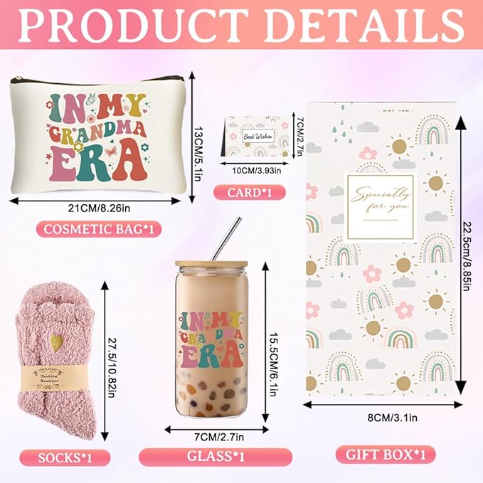 Best Grandma Gifts for Women, Unique Gigi Gift Box Idea for Mimi Granny Nana，Birthday Presents for Grandmother, Thanksgiving Mother’s Day Gifts
