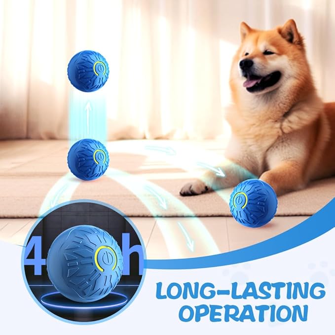 Interactive Cat Dog Toys, 2026 Smart Automatic Moving Ball Toys for Indoor Dogs Cats, Self-Rolling Interactive Cat Dog Toy Ball for Small/Medium Dogs (Mix)